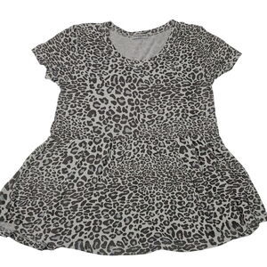 Cha Cha Vente Womens Top Multi-Color Size Medium Polyester Blend Stretch